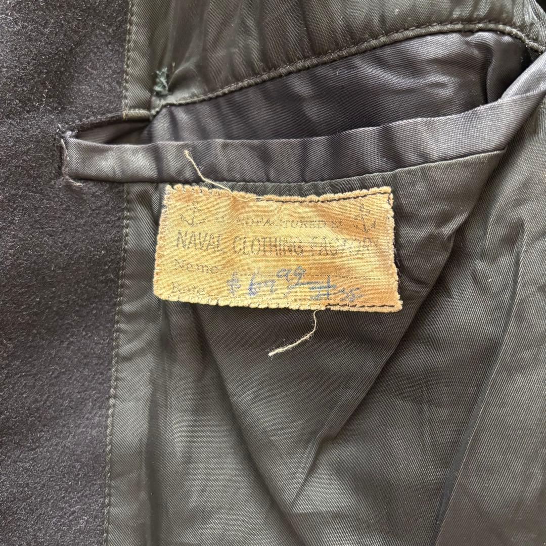 40's US Navy Pコート　10ボタン