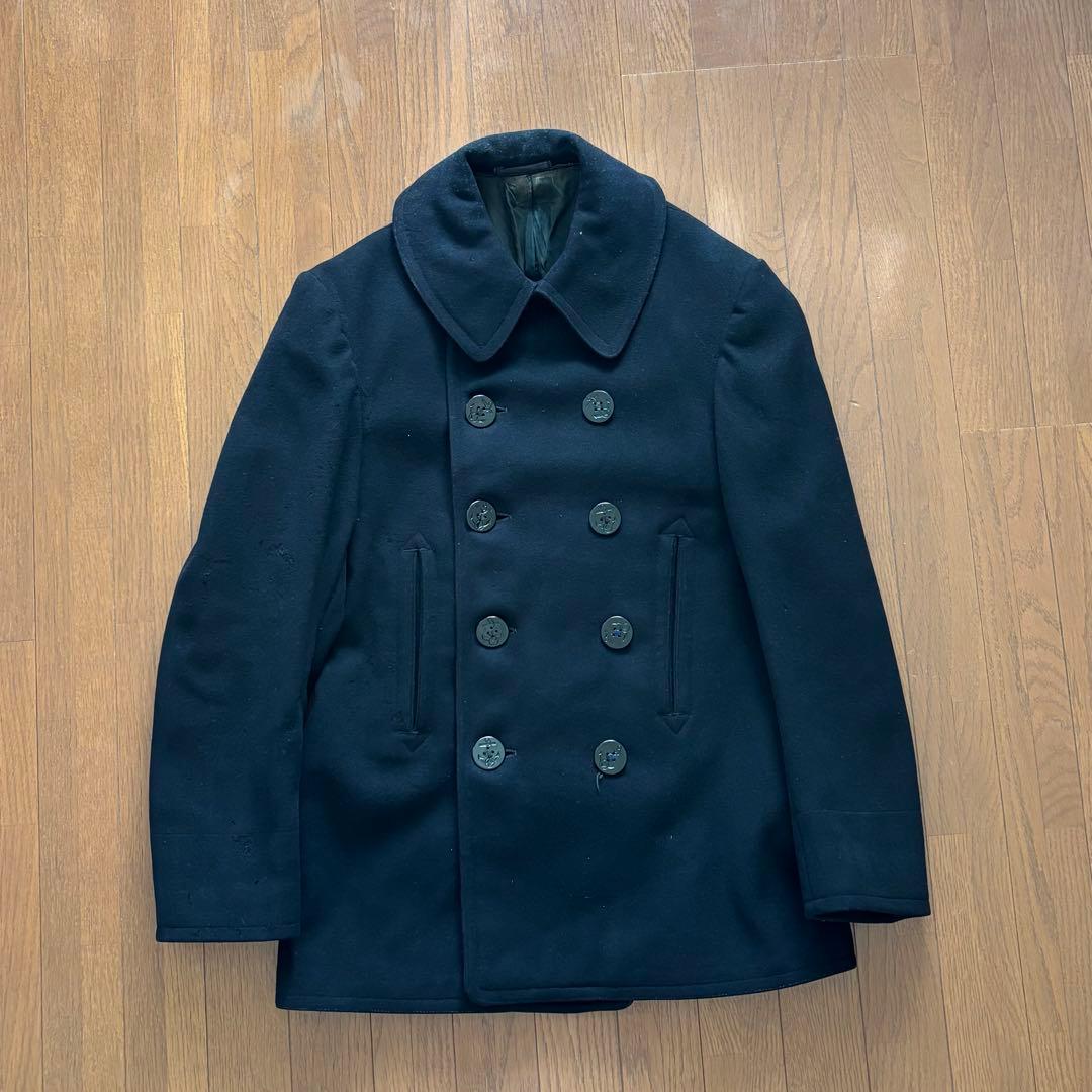 40's US Navy Pコート　10ボタン
