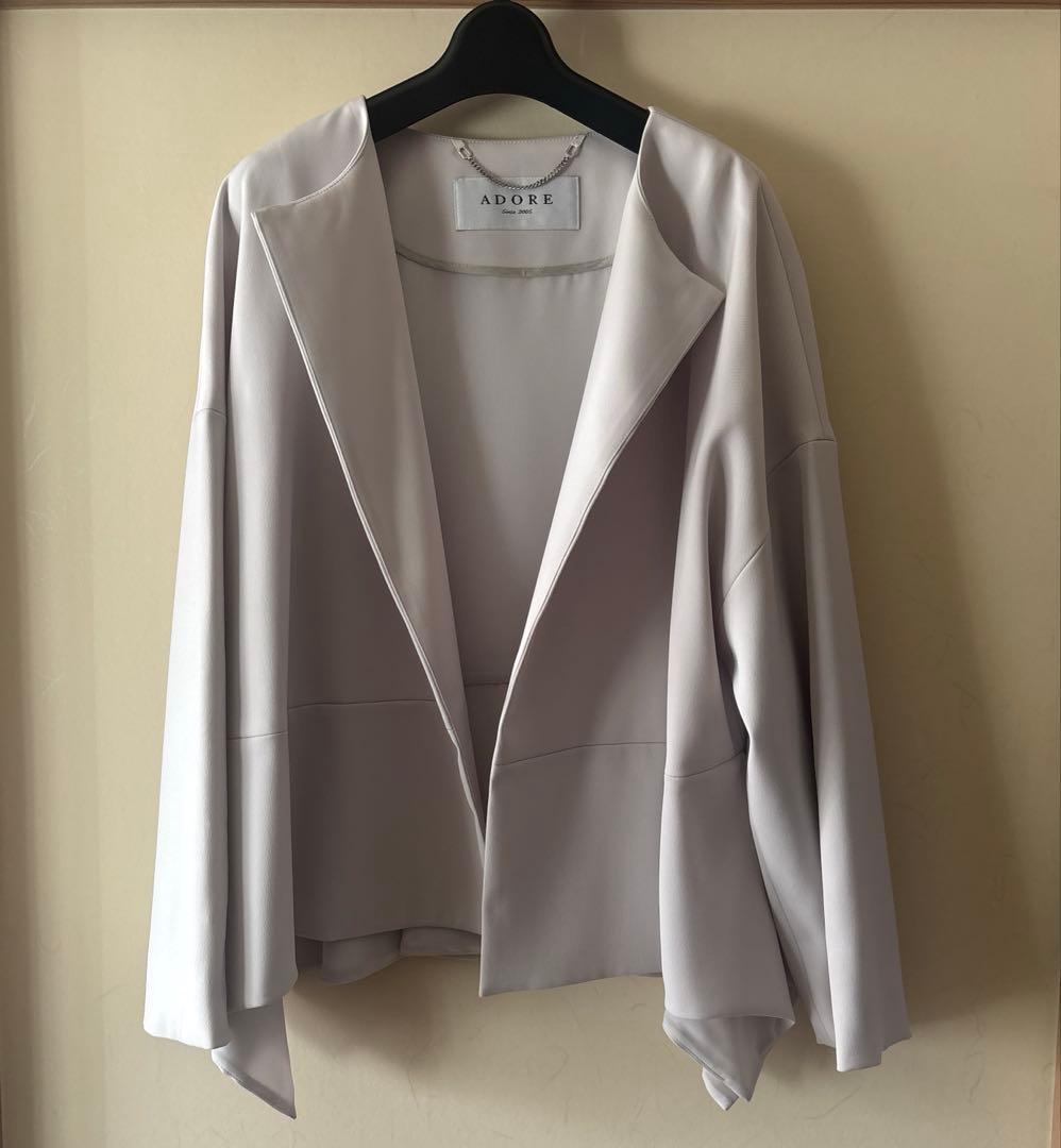 ADORE ノーカラージャケット38