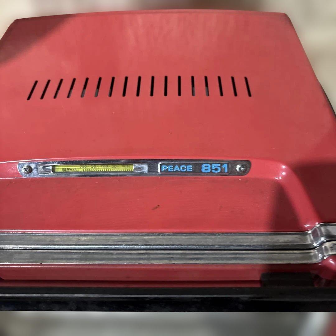 peace 851 ガスオーブン ピーステンピ　天火オーブン　赤