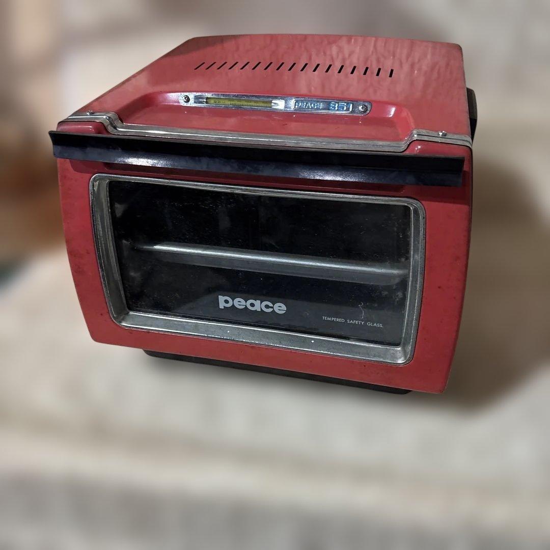 peace 851 ガスオーブン ピーステンピ　天火オーブン　赤