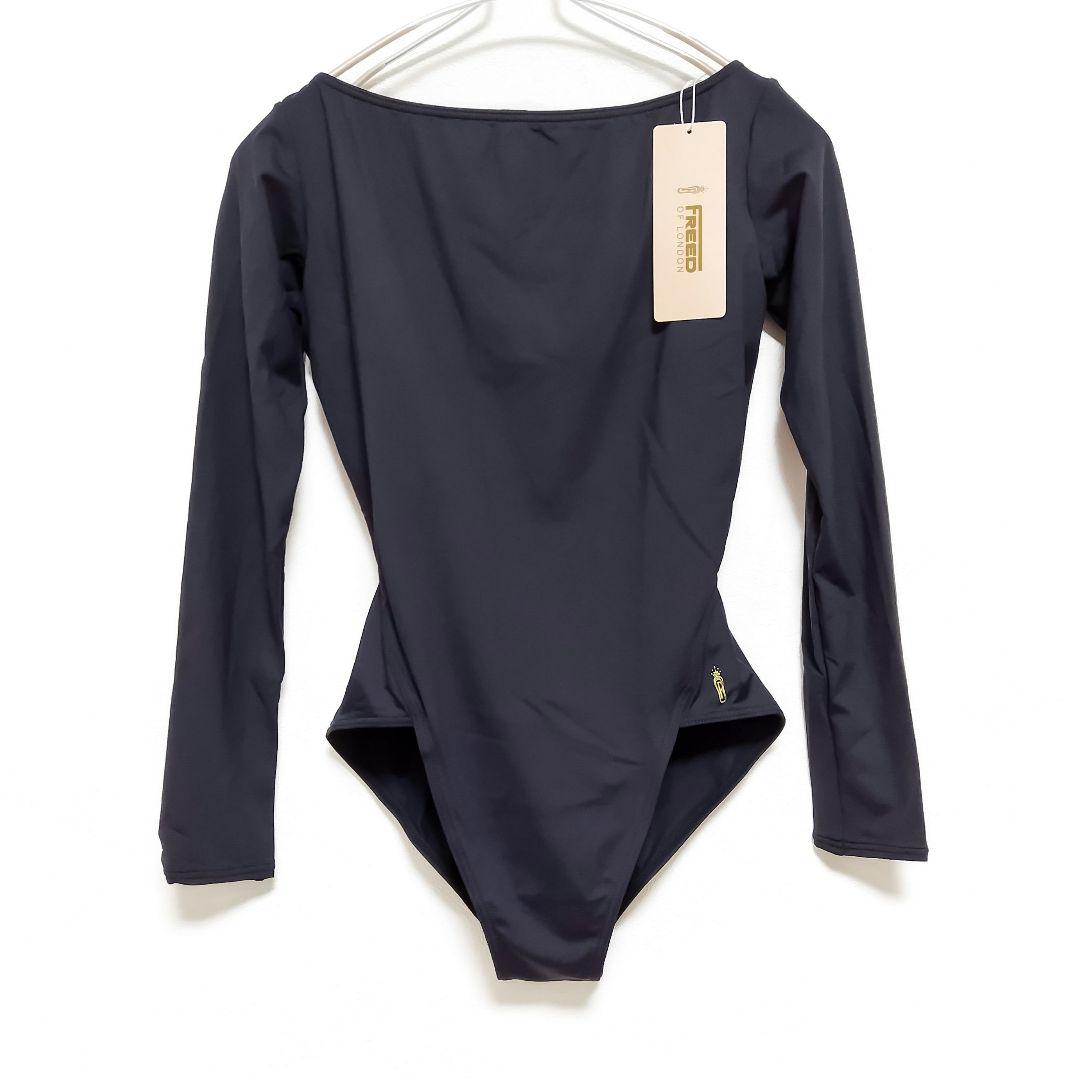 M フリード チャコット 長袖 レオタード 黒 ＊ バレエ 社交ダンス