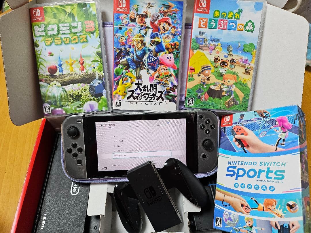 Nintendo Switch ☆ ニンテンドースイッチ 本体+ソフト４本セット