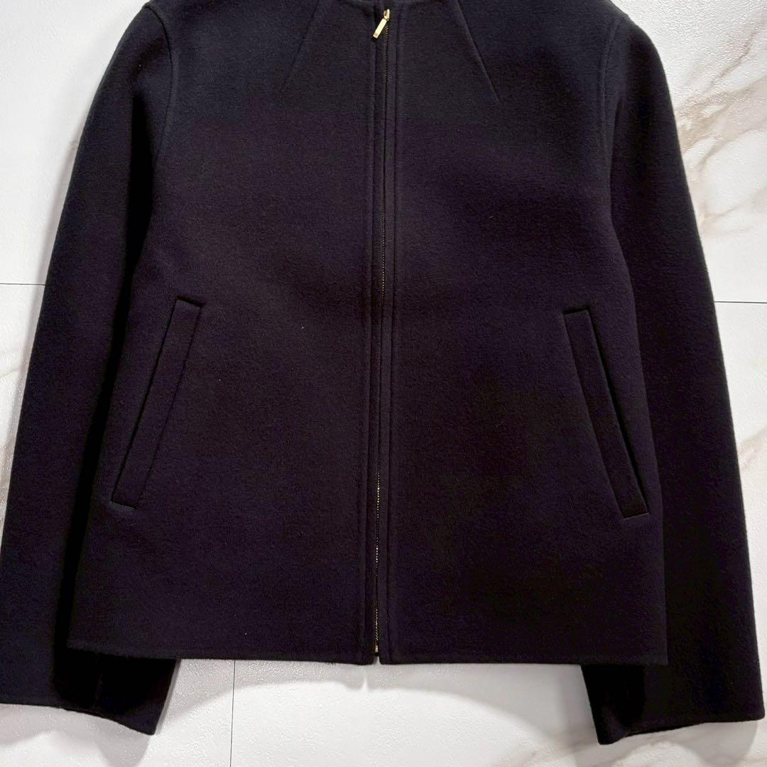 専用【極美品】23区 23AW ウールリバー ショート ブルゾン ブラック 38