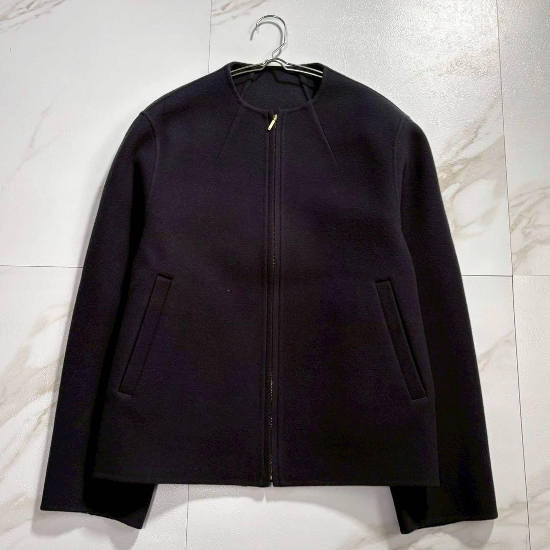 専用【極美品】23区 23AW ウールリバー ショート ブルゾン ブラック 38