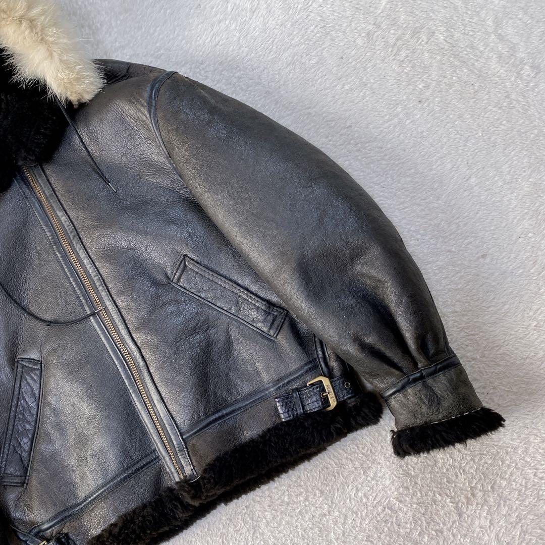 希少・779 AVIREX/フードと天然ファー付SCOVILLジッパー仕様B-3