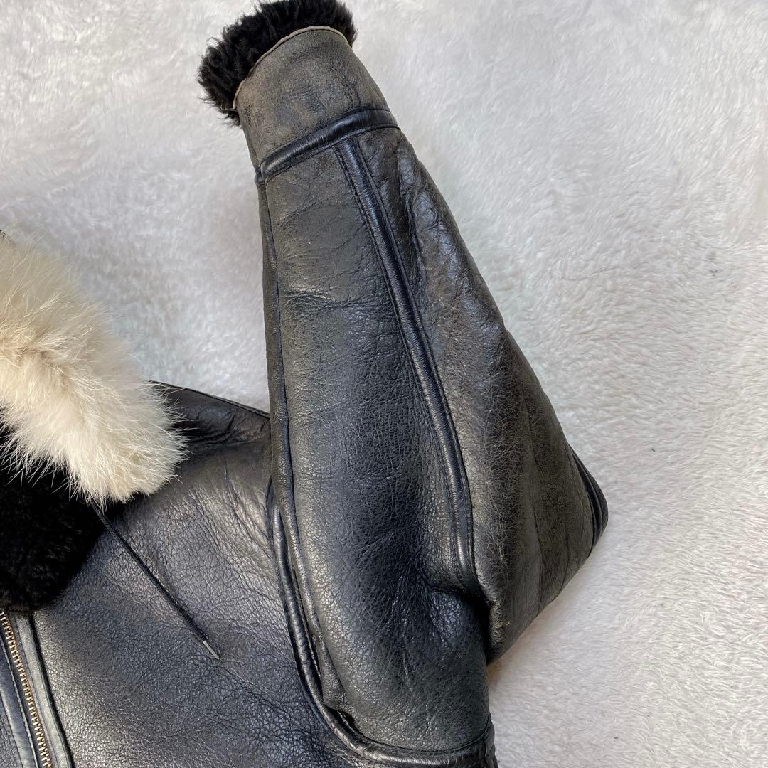 希少・779 AVIREX/フードと天然ファー付SCOVILLジッパー仕様B-3