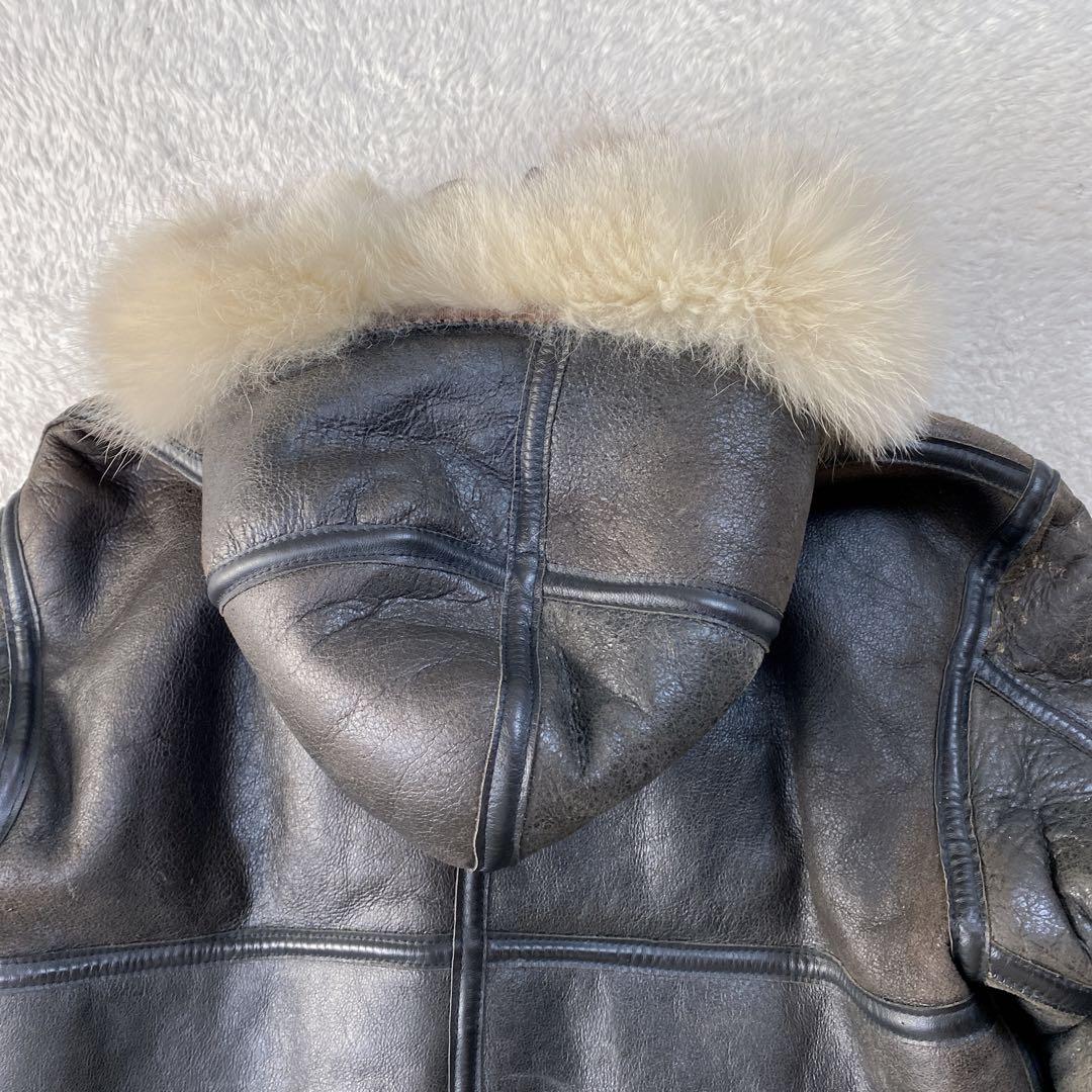 希少・779 AVIREX/フードと天然ファー付SCOVILLジッパー仕様B-3