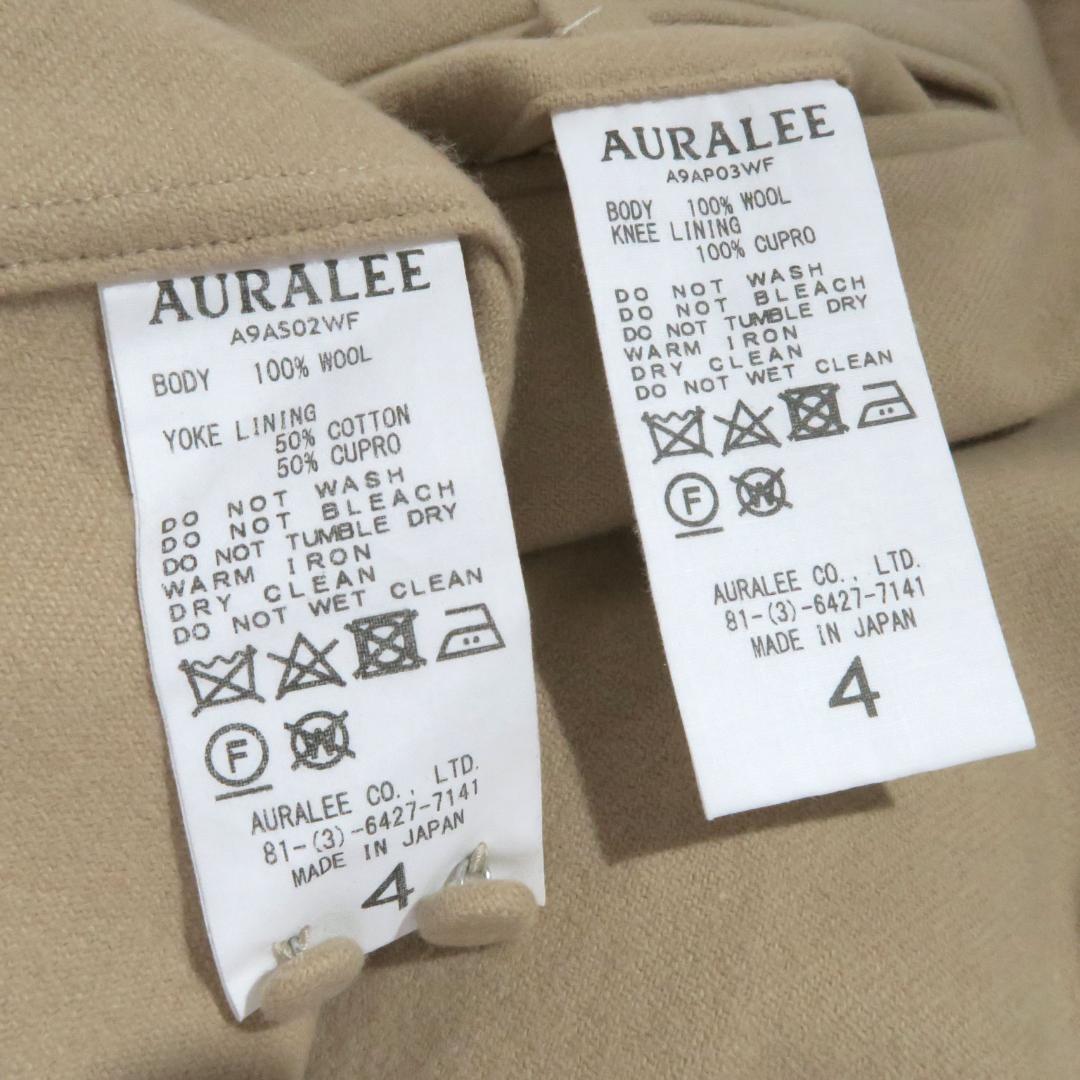 セットアップ AURALEE SUPER SOFT WOOL FLANNEL