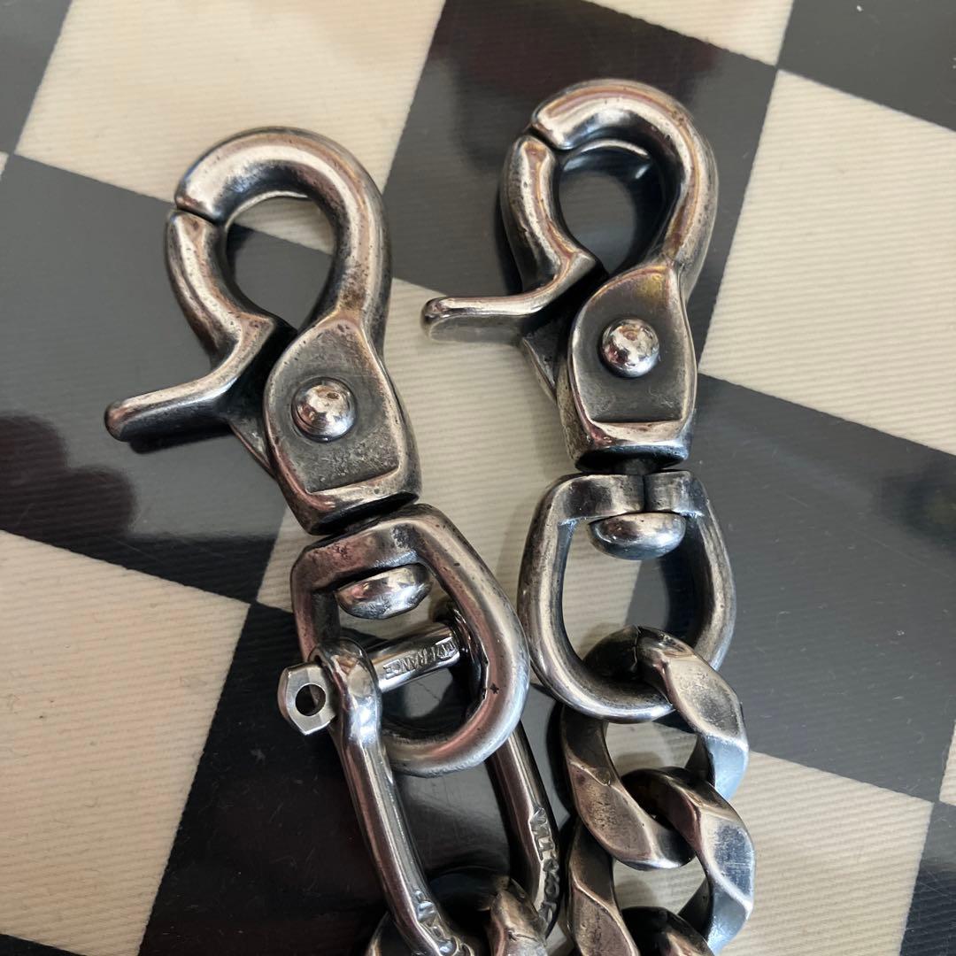 ブラス製　シルバーメッキキーチェーン　wichardシャックル使用　新品未使用！