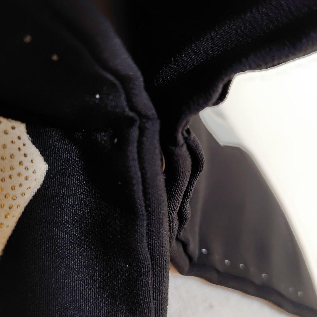 着物リメイク　ケープポンチョ　正絹黒留袖　鶴花柄　オープンファスナー　男女兼用