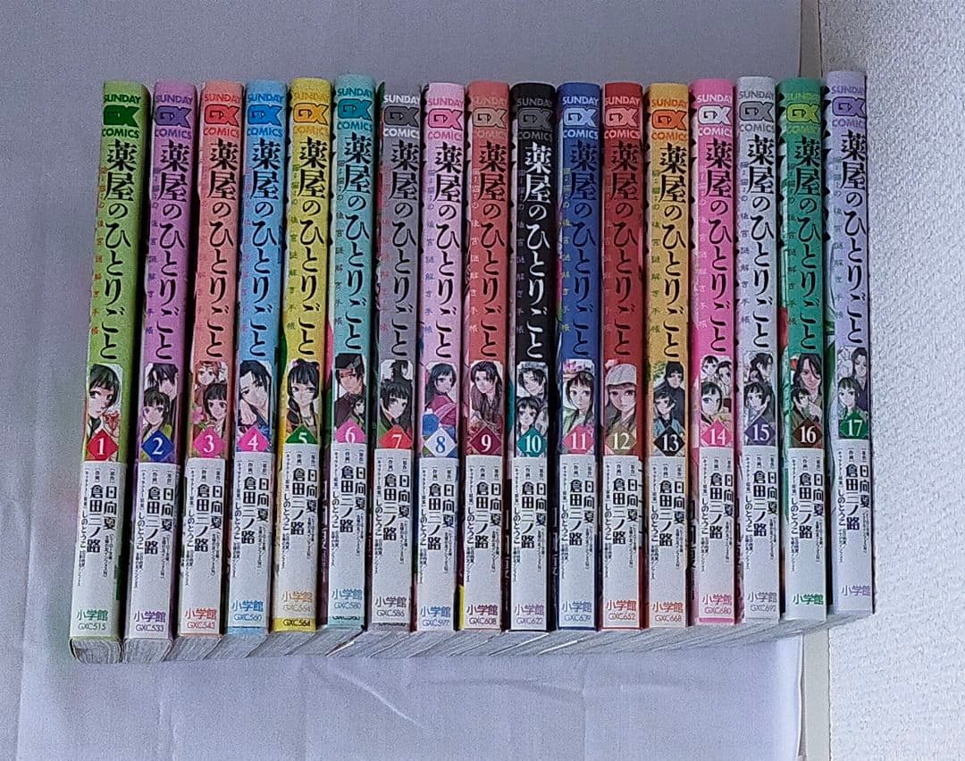 薬屋のひとりごと 猫猫の後宮謎解き手帳 サンデーGXコミック　17巻セット