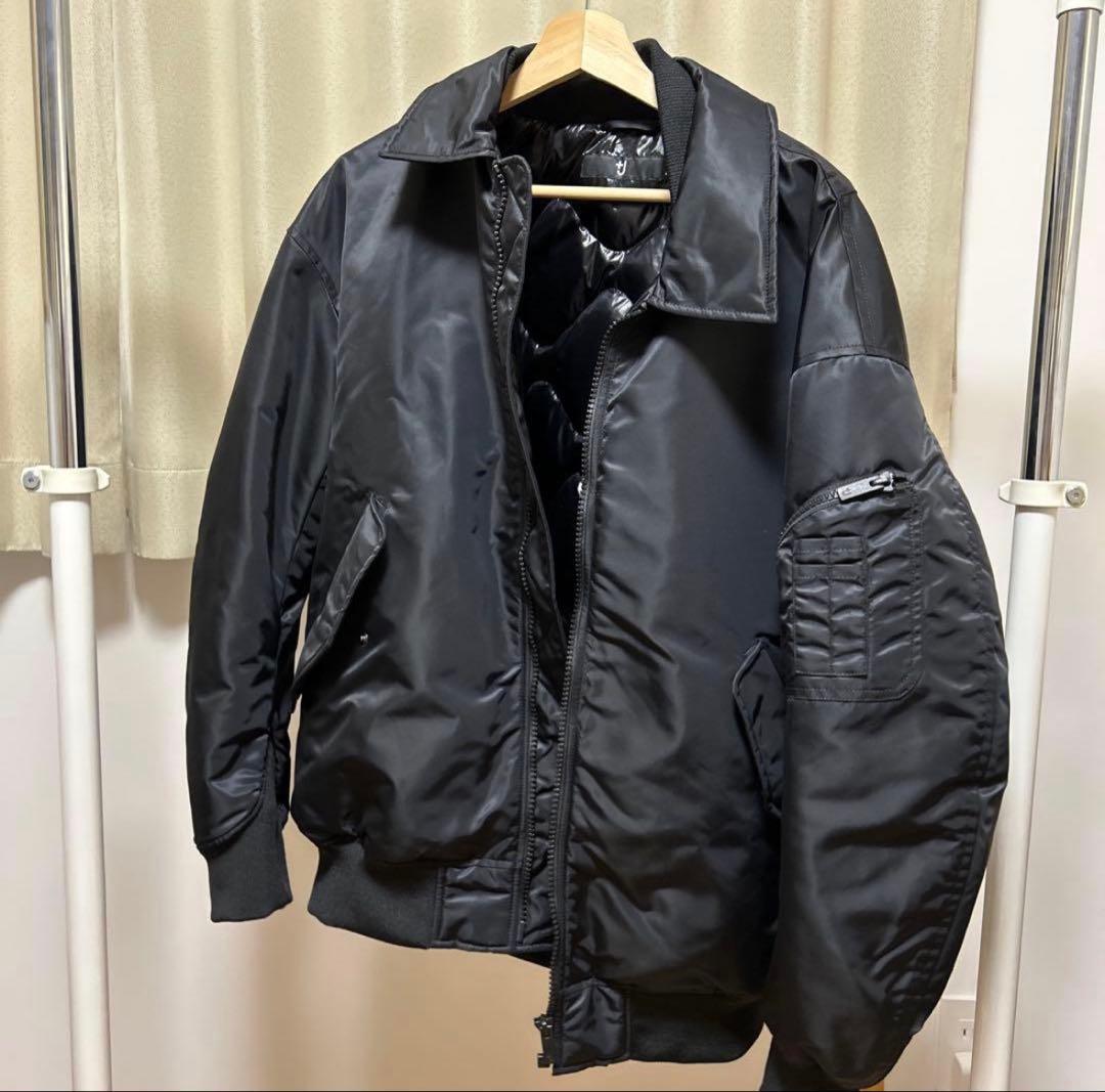 UNIQLO+J ダウンオーバーサイズリブブルゾン MA-1