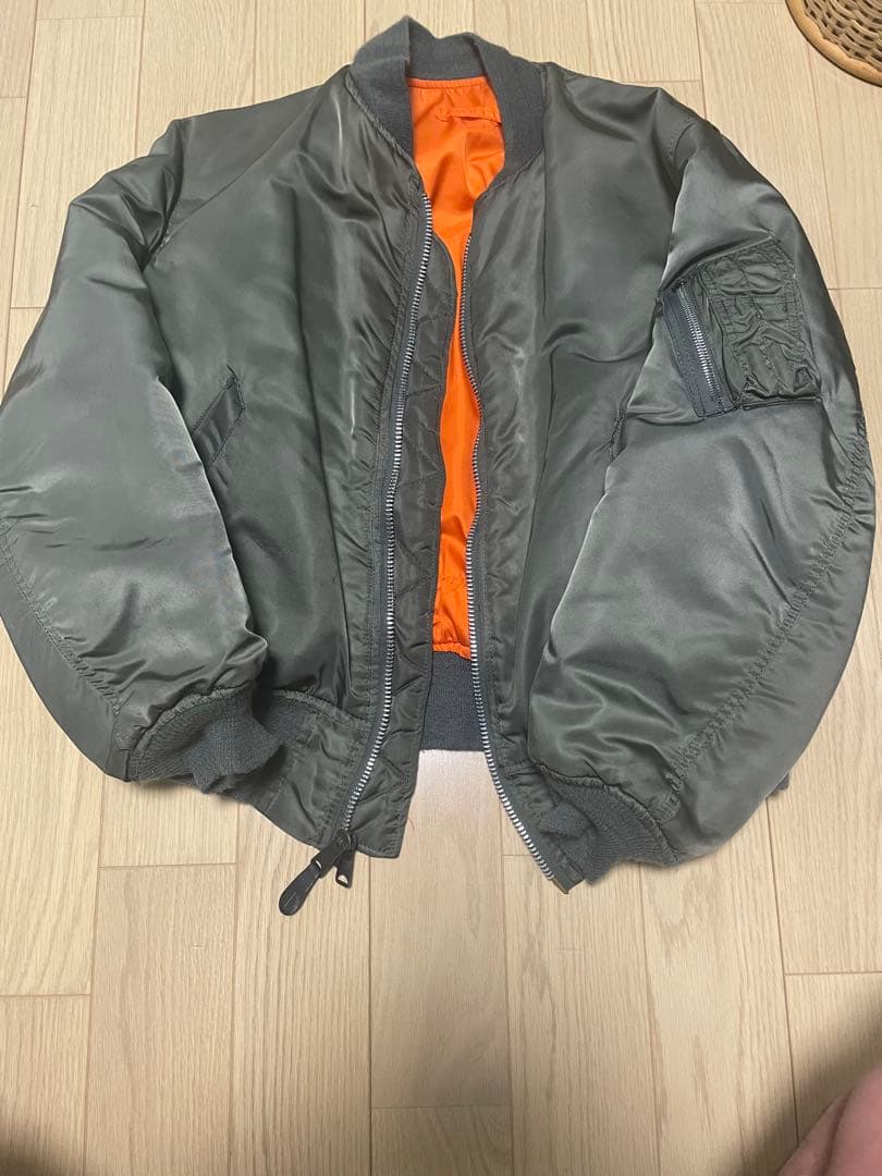 【80s-90s ALPHA 民生品/ USA MA-1 フライトジャケット】