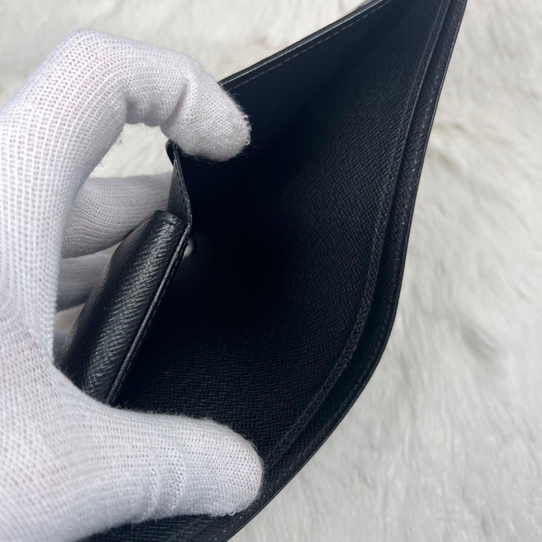【極美品】Louis Vuitton ブラック 二つ折り財布