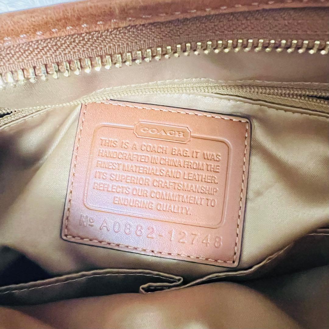 ✨美品 ✨COACH コーチ シグネチャー デニム レザー ワンショルダーバッグ
