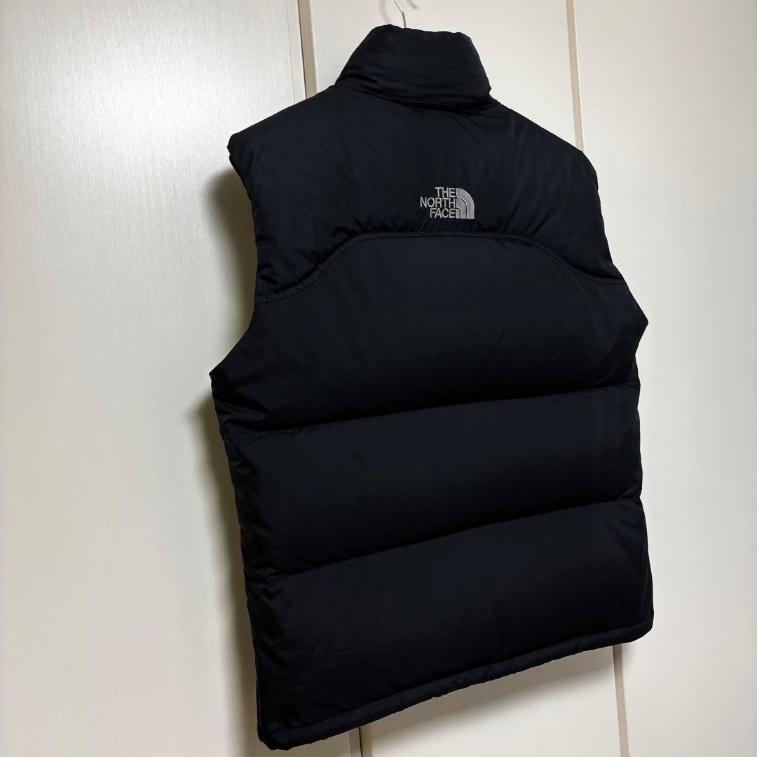 ノースフェイス ヌプシ　ダウン　ベスト　センターロゴ　Mサイズ　状態良好品