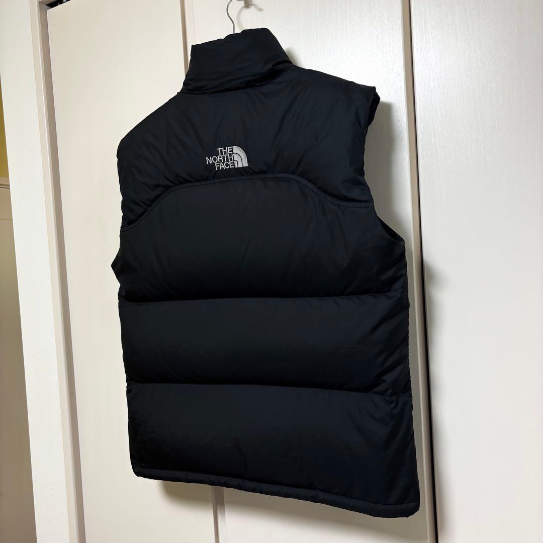 ノースフェイス ヌプシ　ダウン　ベスト　センターロゴ　Mサイズ　状態良好品