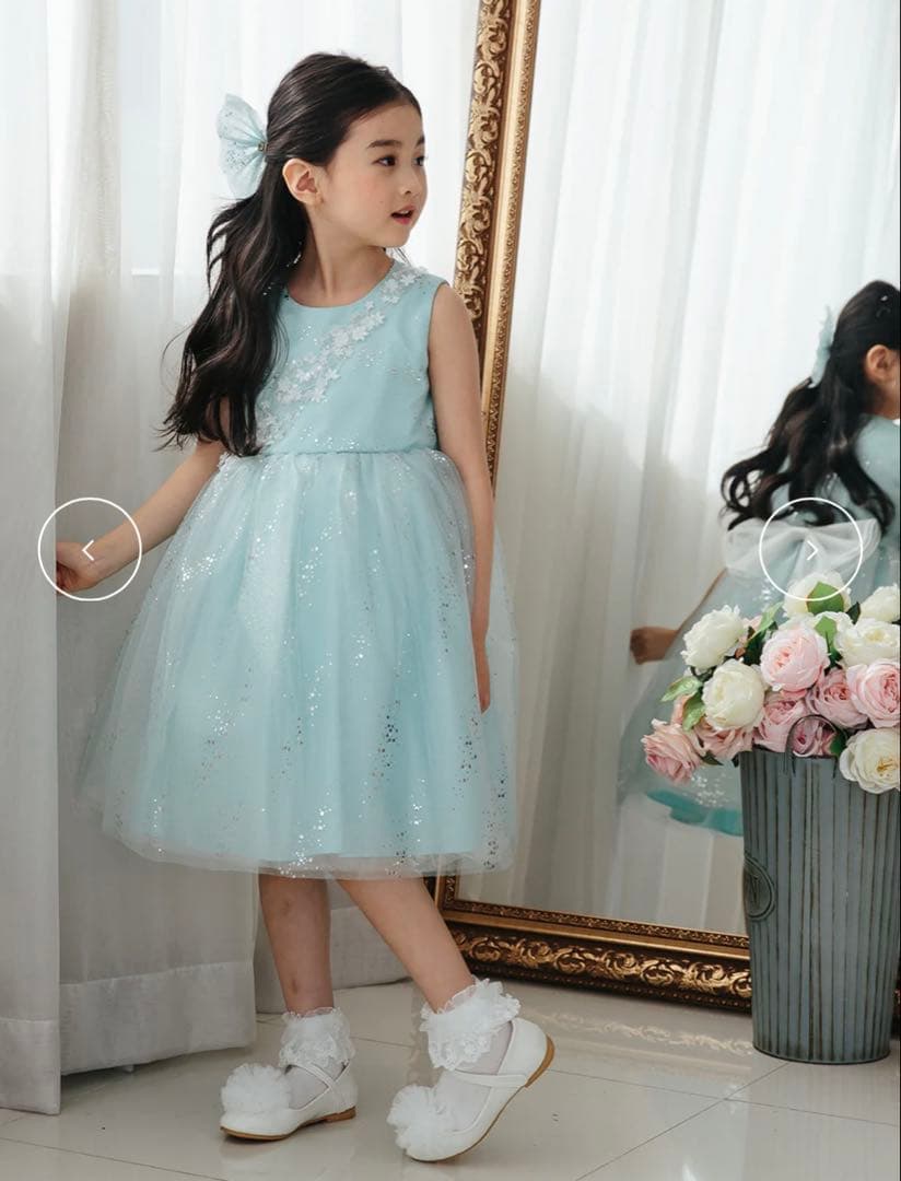 DRESCCO・ミントグリーンシルバー リバードレス