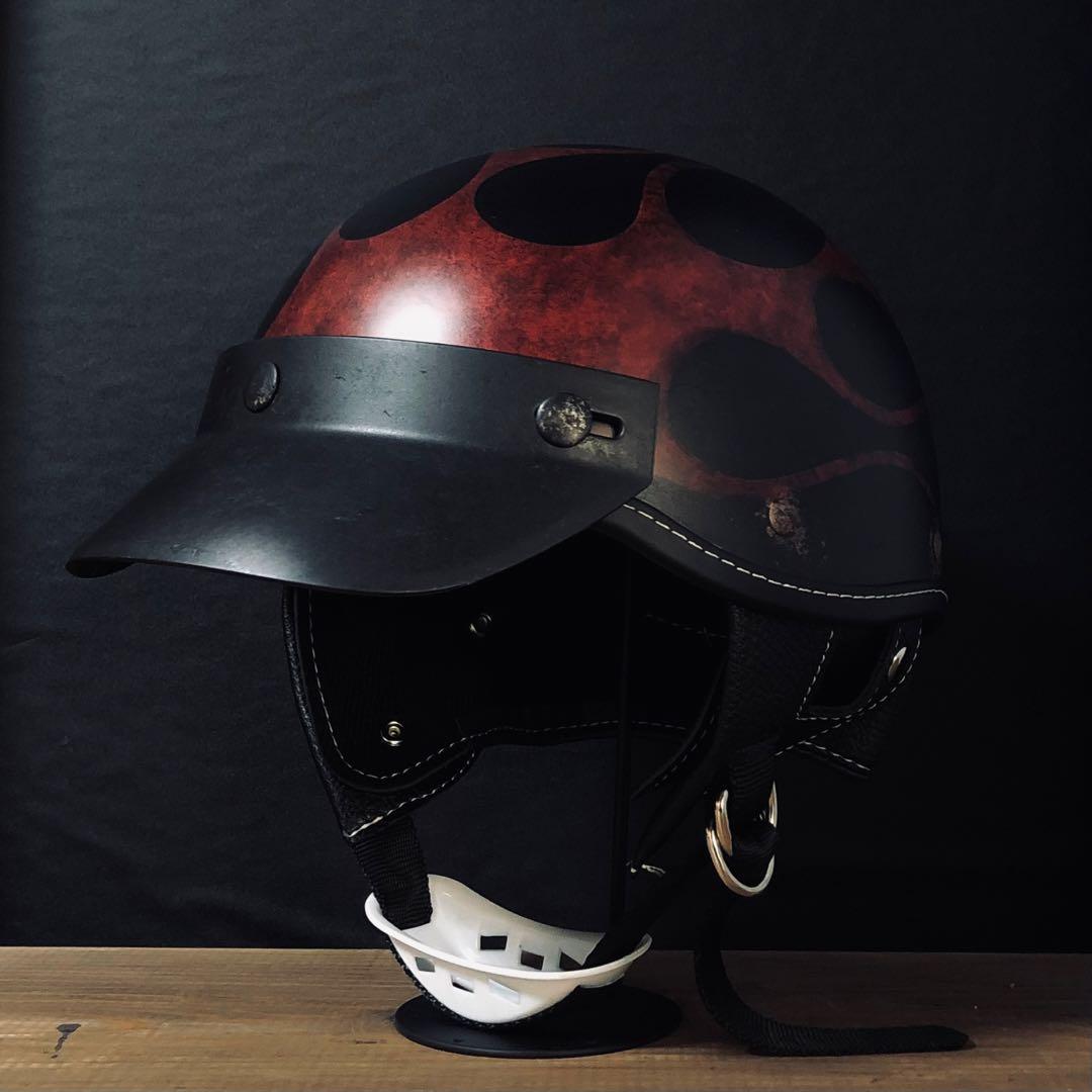 エイジング加工　ファイヤー｜ショーティー ポリスヘルメット（ポリヘル）小帽体