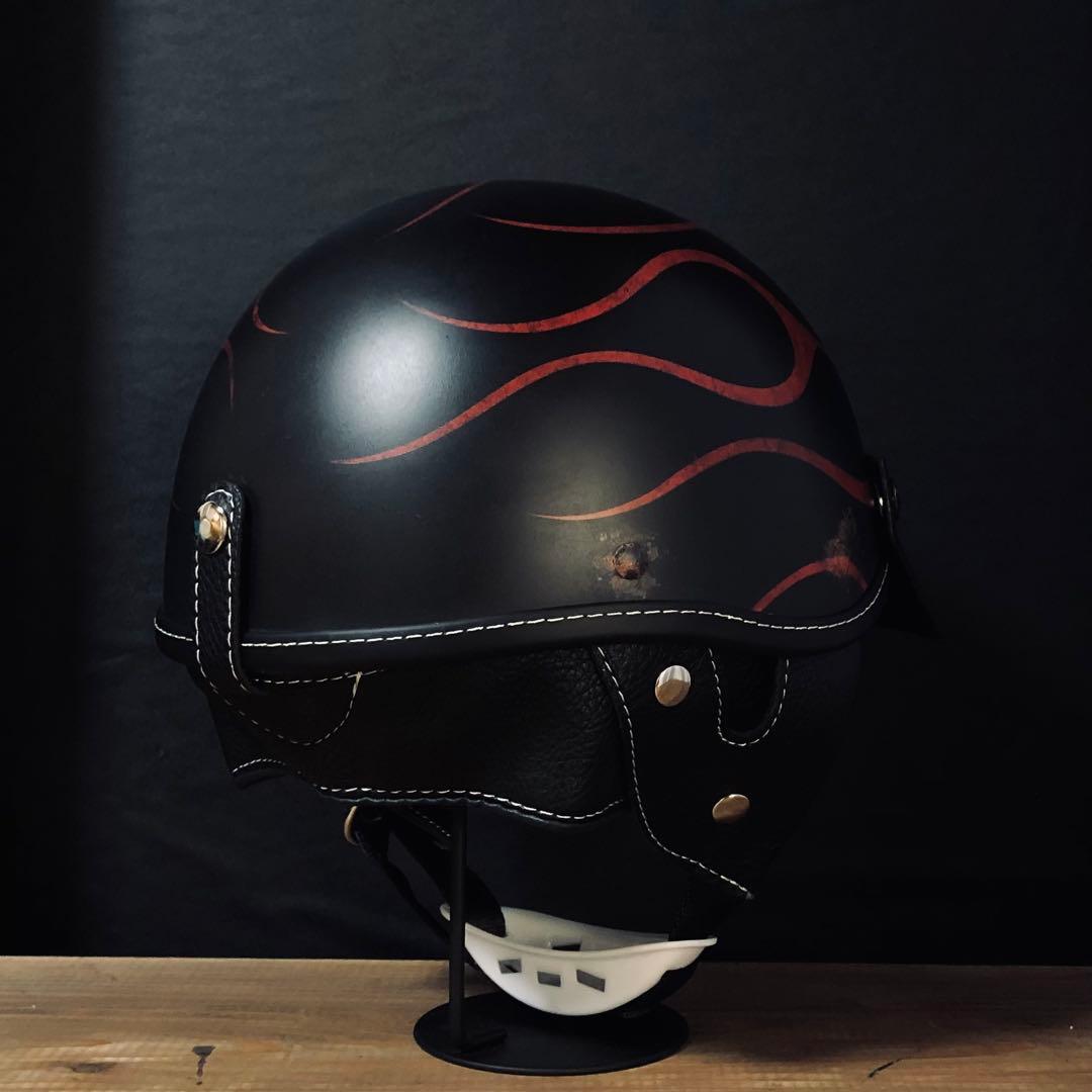 エイジング加工　ファイヤー｜ショーティー ポリスヘルメット（ポリヘル）小帽体