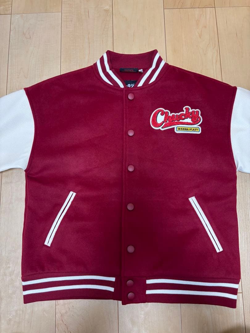 映画チャイルドプレイ　チャッキー　オフィシャル　スタジャン　ホラー　L 新品