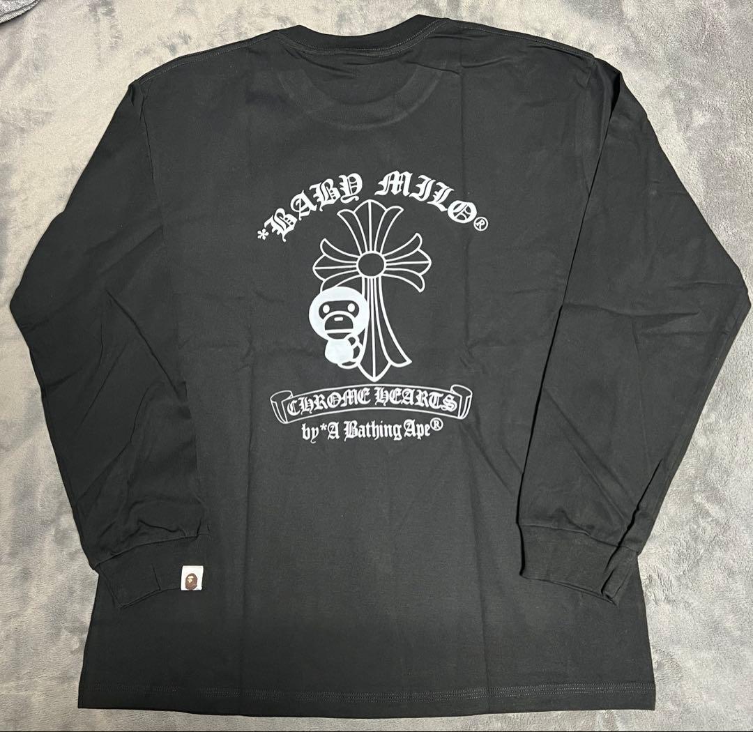 Chrome Hearts A Bathing Ape 長袖Tシャツ XL 黒
