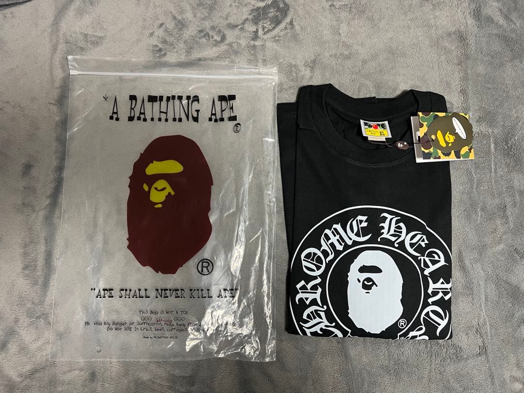 Chrome Hearts A Bathing Ape 長袖Tシャツ XL 黒