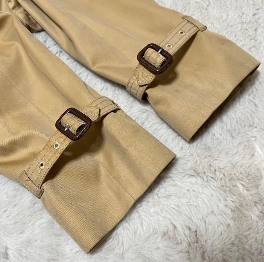 アクアスキュータム　ロング丈　トレンチコート　ベルト　クラブチェック　Aqua5