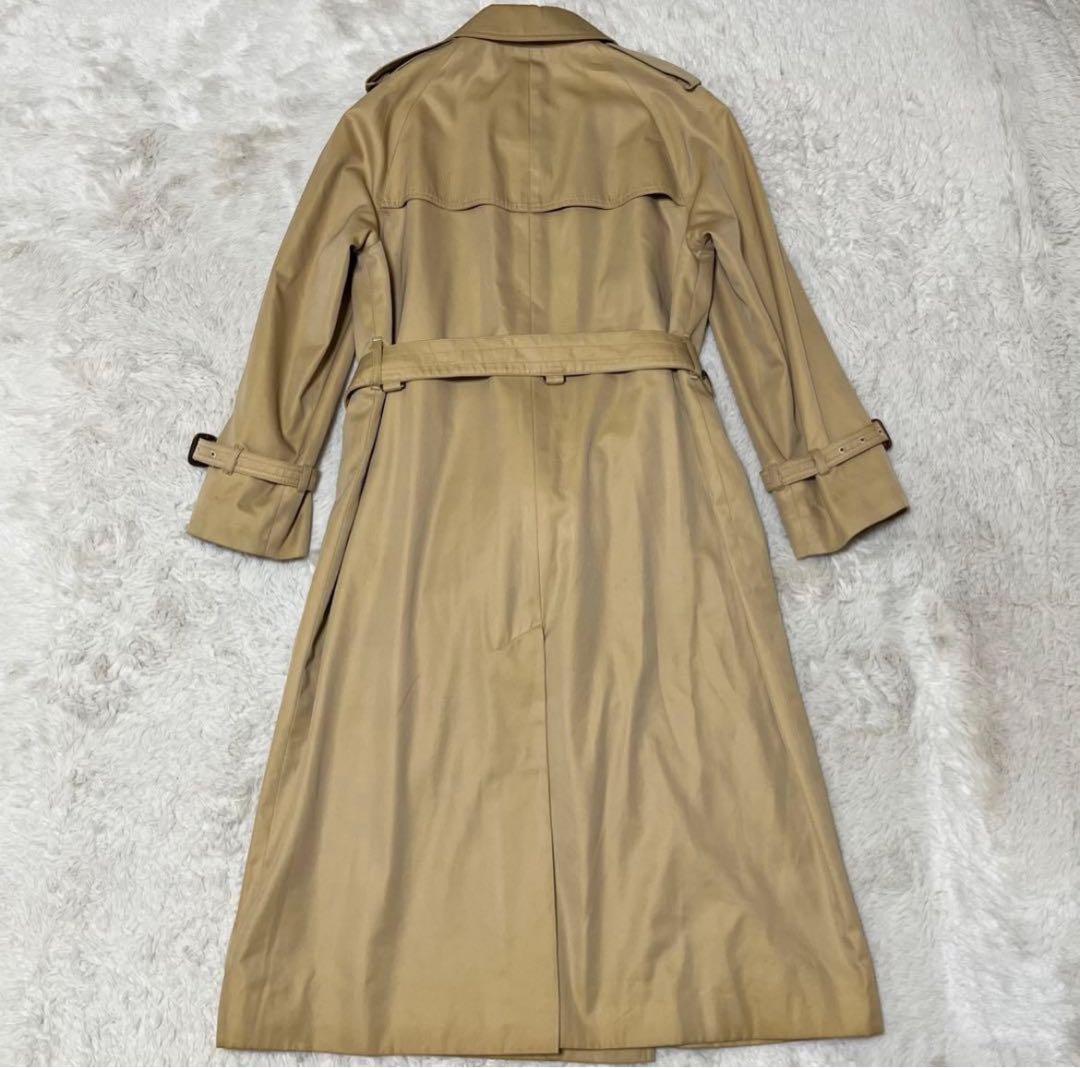 アクアスキュータム　ロング丈　トレンチコート　ベルト　クラブチェック　Aqua5