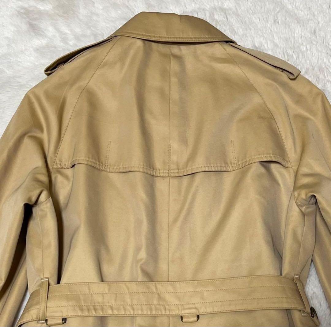 アクアスキュータム　ロング丈　トレンチコート　ベルト　クラブチェック　Aqua5