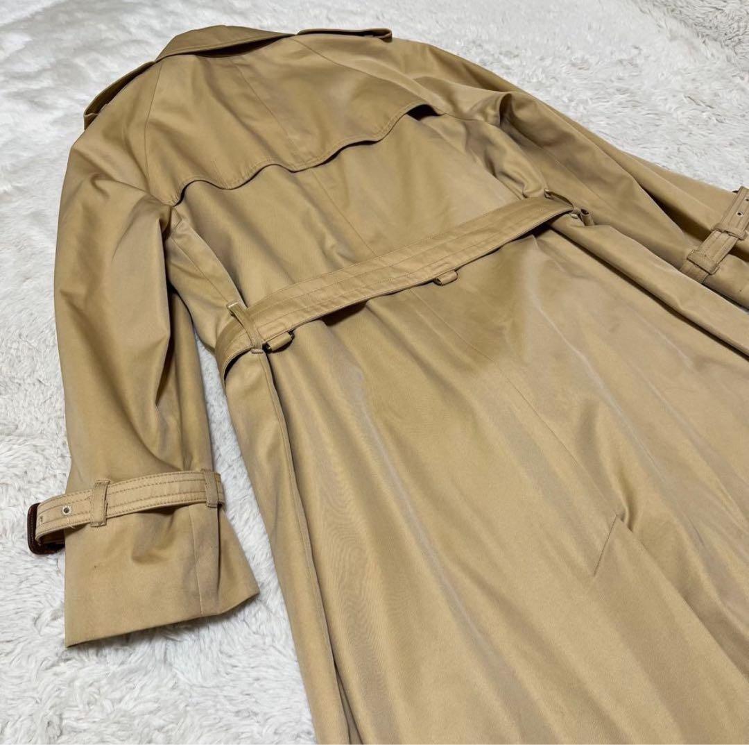 アクアスキュータム　ロング丈　トレンチコート　ベルト　クラブチェック　Aqua5