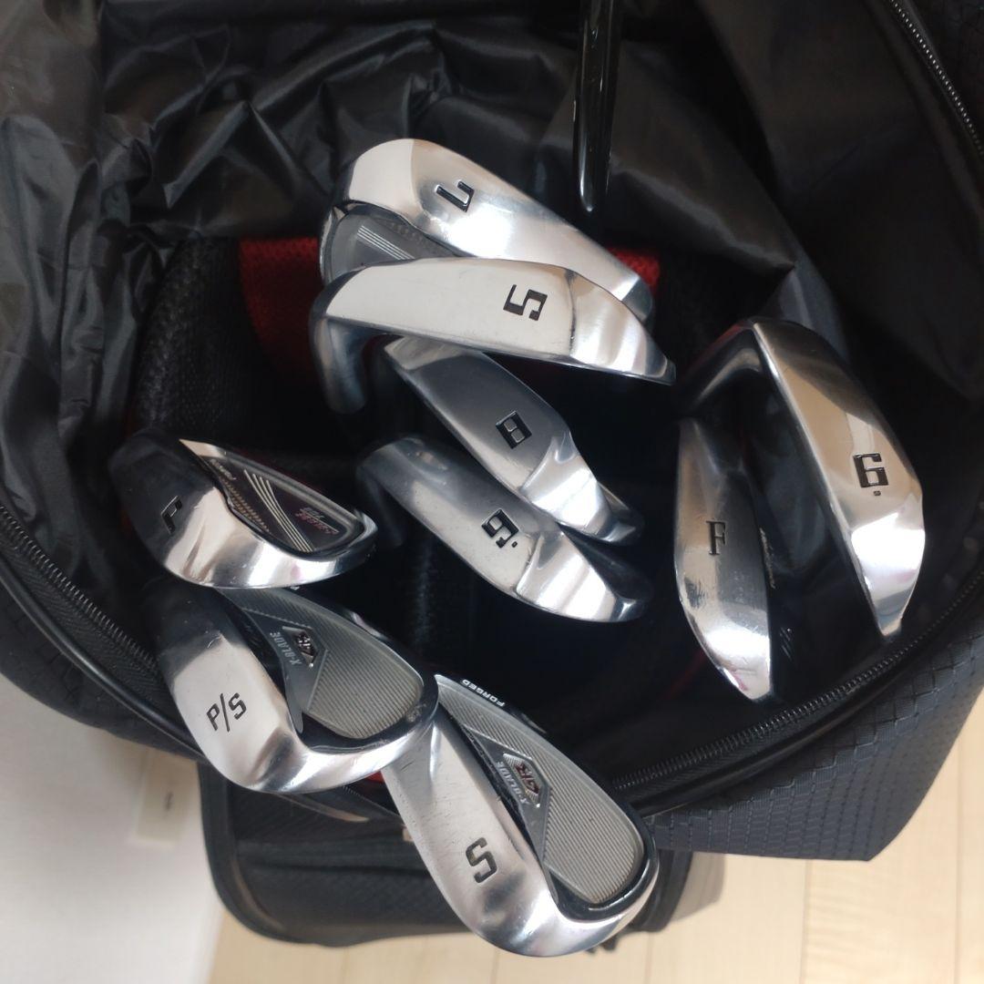 Rittsu ゴルフバッグ アイアン6本 ドライバー付き