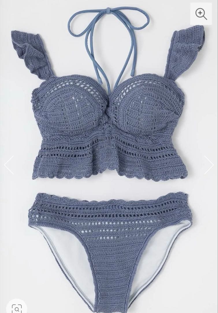 【Ce♡】rienda バイカラークロシェバンドゥカップ bikini