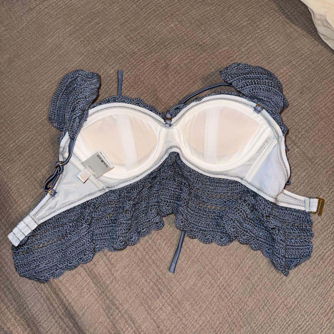 【Ce♡】rienda バイカラークロシェバンドゥカップ bikini