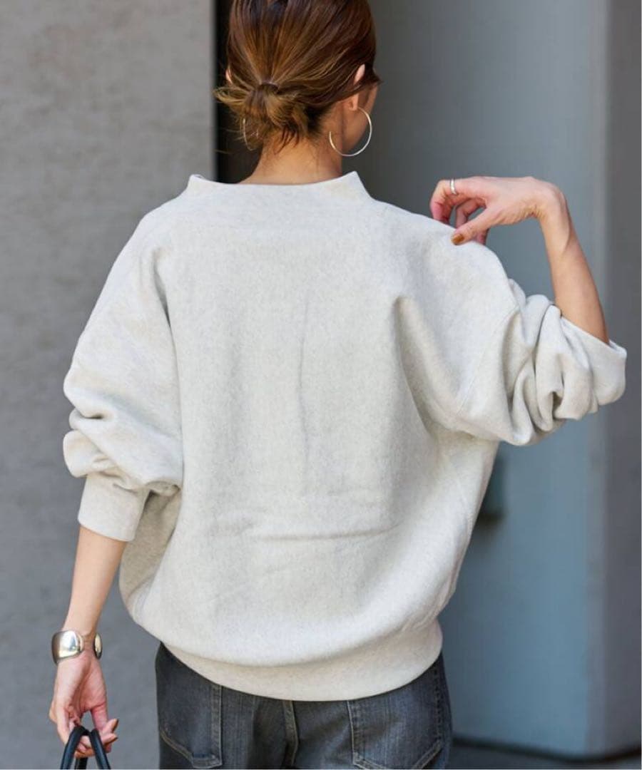 チャンピオン別注REVERSE WEAVE11.5OZロゴハーフジップ