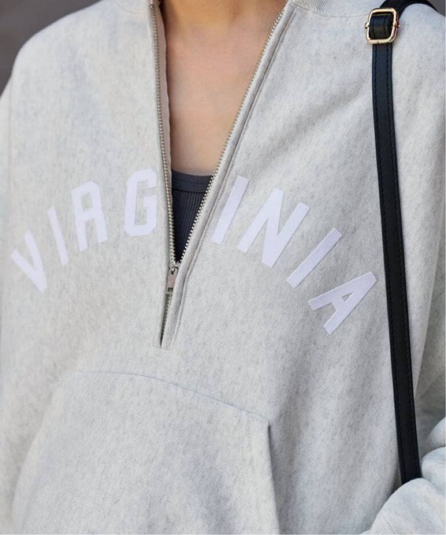 チャンピオン別注REVERSE WEAVE11.5OZロゴハーフジップ