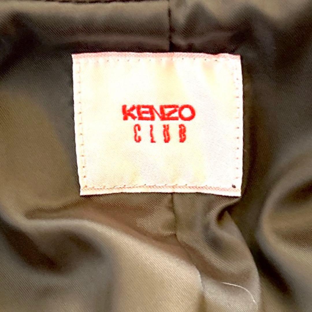 希少✨KENZOケンゾー　アーカイブ レザーコート ロング丈 本革ブラウンy2k