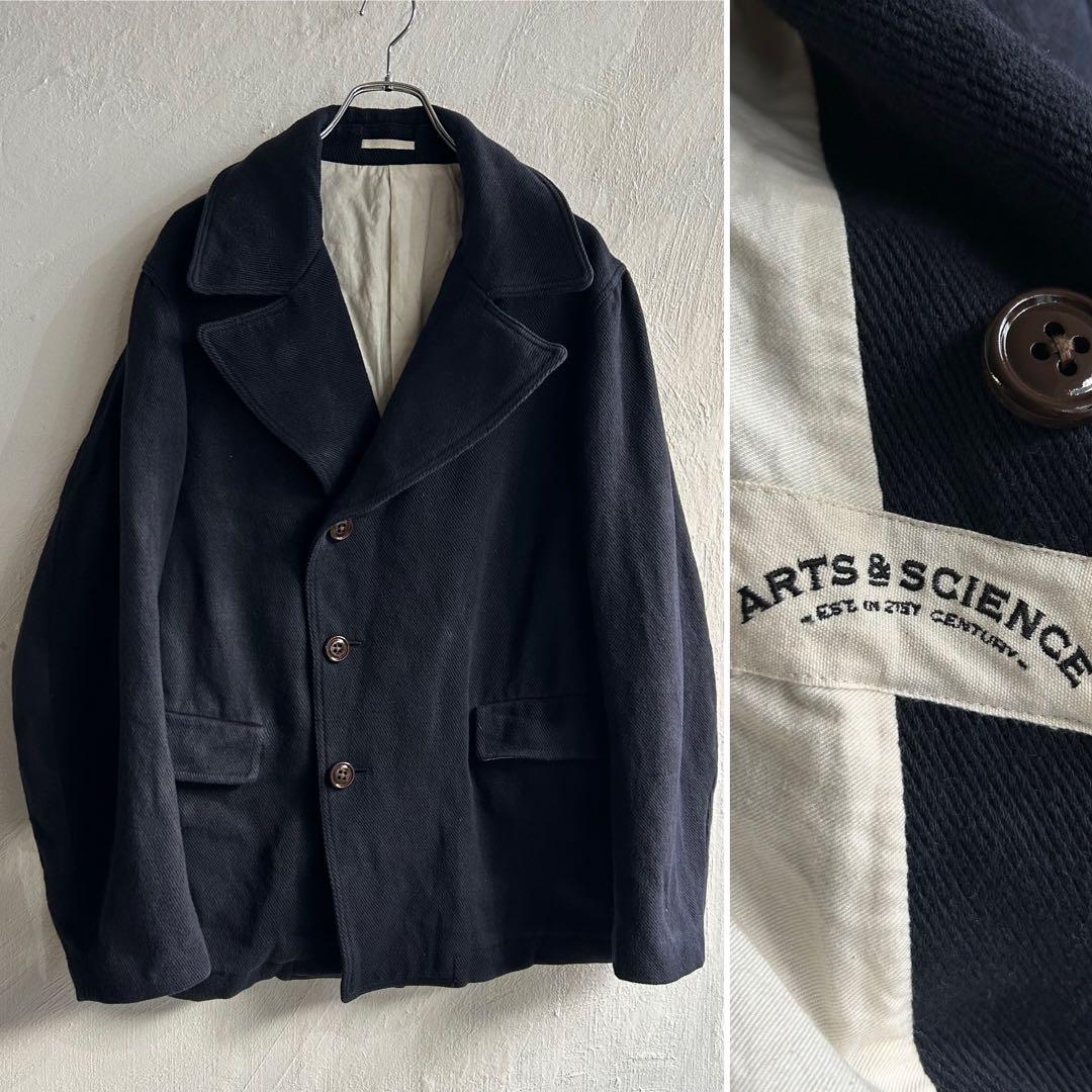 美品 ARTS&SCIENCE リネンコットンツイル ジャケット ハーフコート