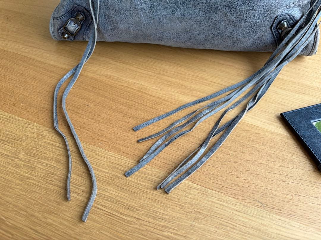 BALENCIAGA ブルー　バッグ 保存袋付き