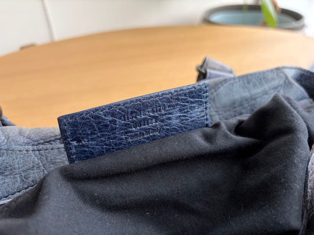 BALENCIAGA ブルー　バッグ 保存袋付き