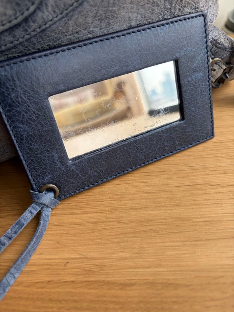 BALENCIAGA ブルー　バッグ 保存袋付き