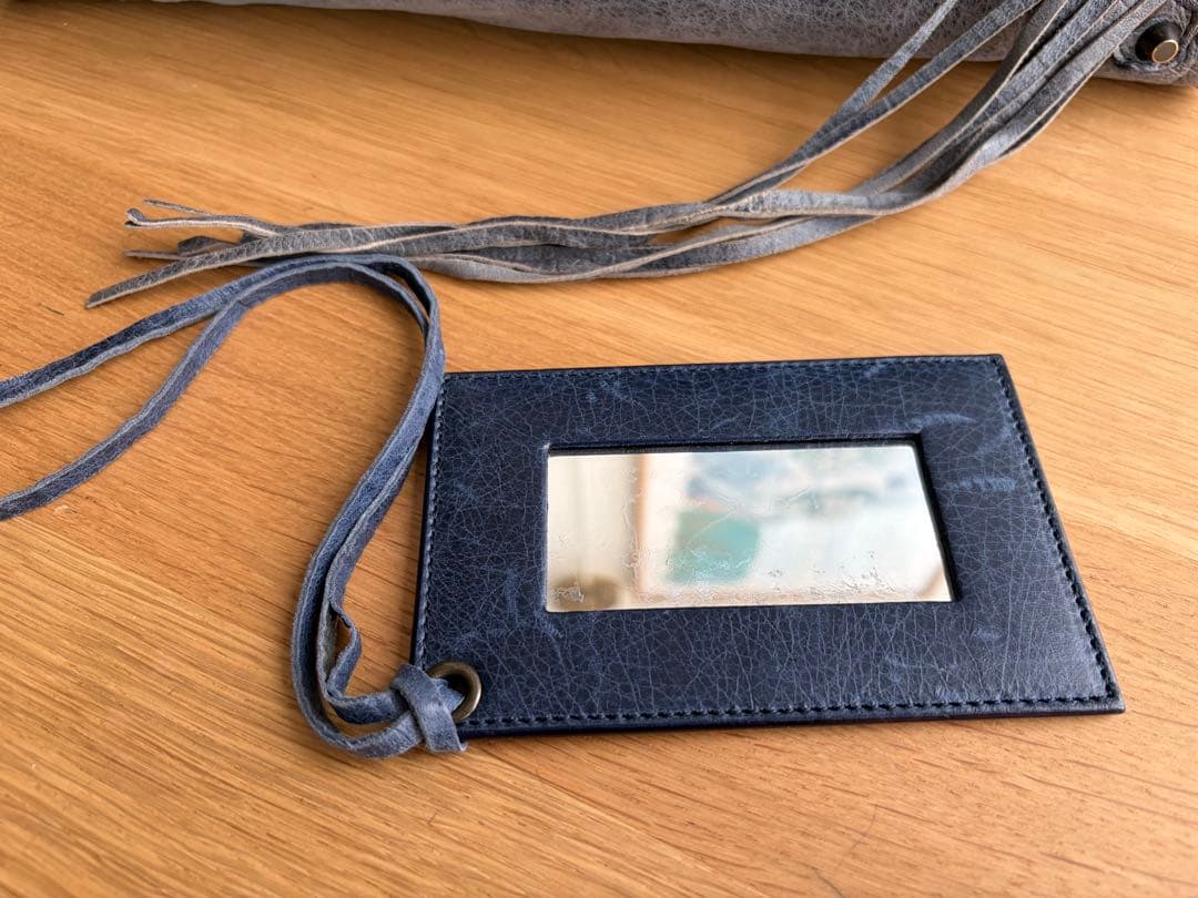 BALENCIAGA ブルー　バッグ 保存袋付き