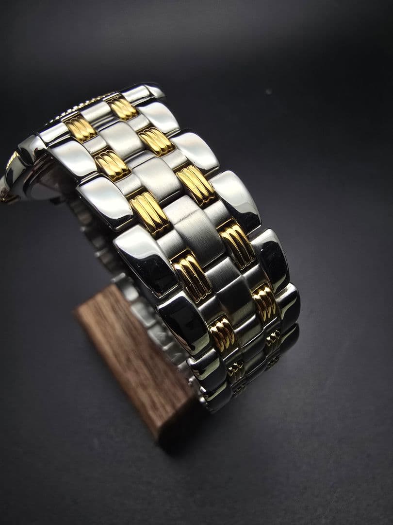 電池交換済 研磨済 TISSOT ティソ バラード ネイビー ゴールド