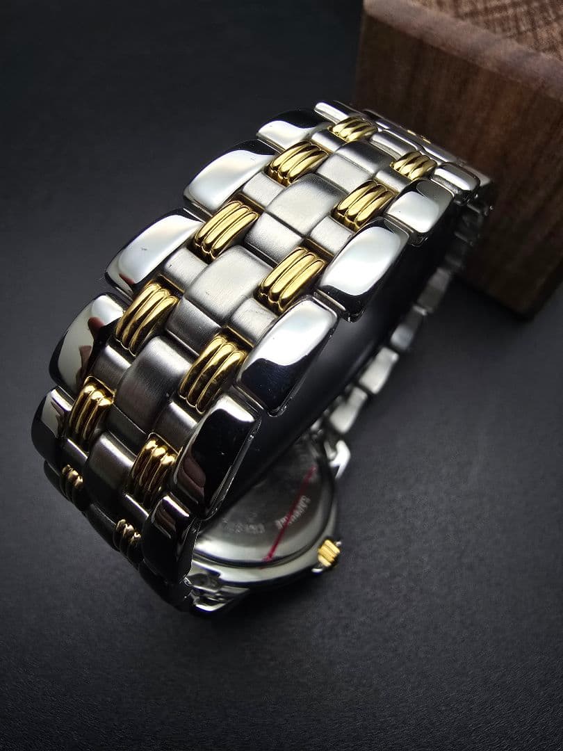 電池交換済 研磨済 TISSOT ティソ バラード ネイビー ゴールド