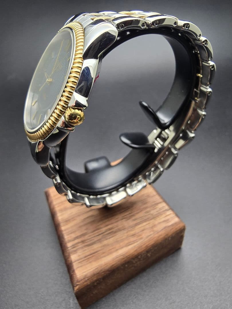 電池交換済 研磨済 TISSOT ティソ バラード ネイビー ゴールド