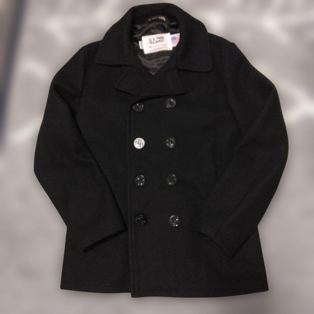 t*u様 SCHOTT ピーコート ミリタリー ジャケット 740N PEA J