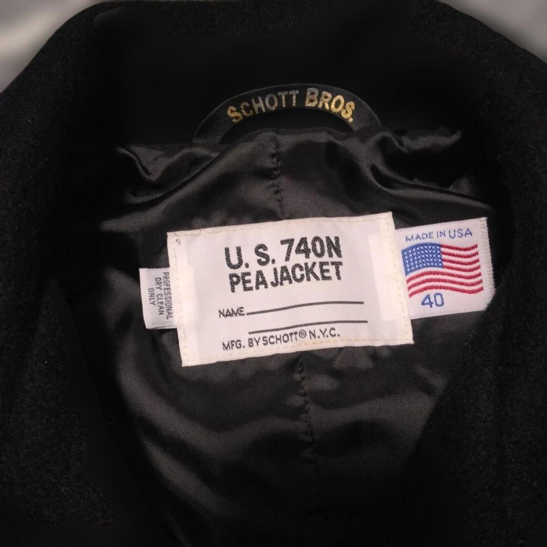 t*u様 SCHOTT ピーコート ミリタリー ジャケット 740N PEA J