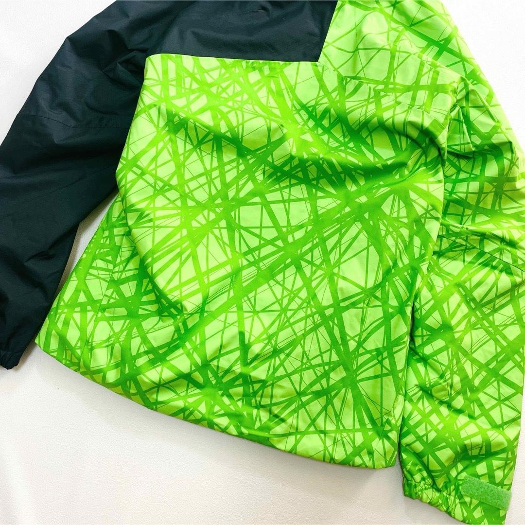 6649【美品】デサント　中綿スキージャケット　メンズ　グリーン　バイカラー