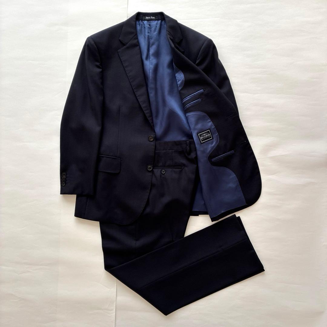 洋服の青山　SAVILE ROW ネイビースーツ AB4